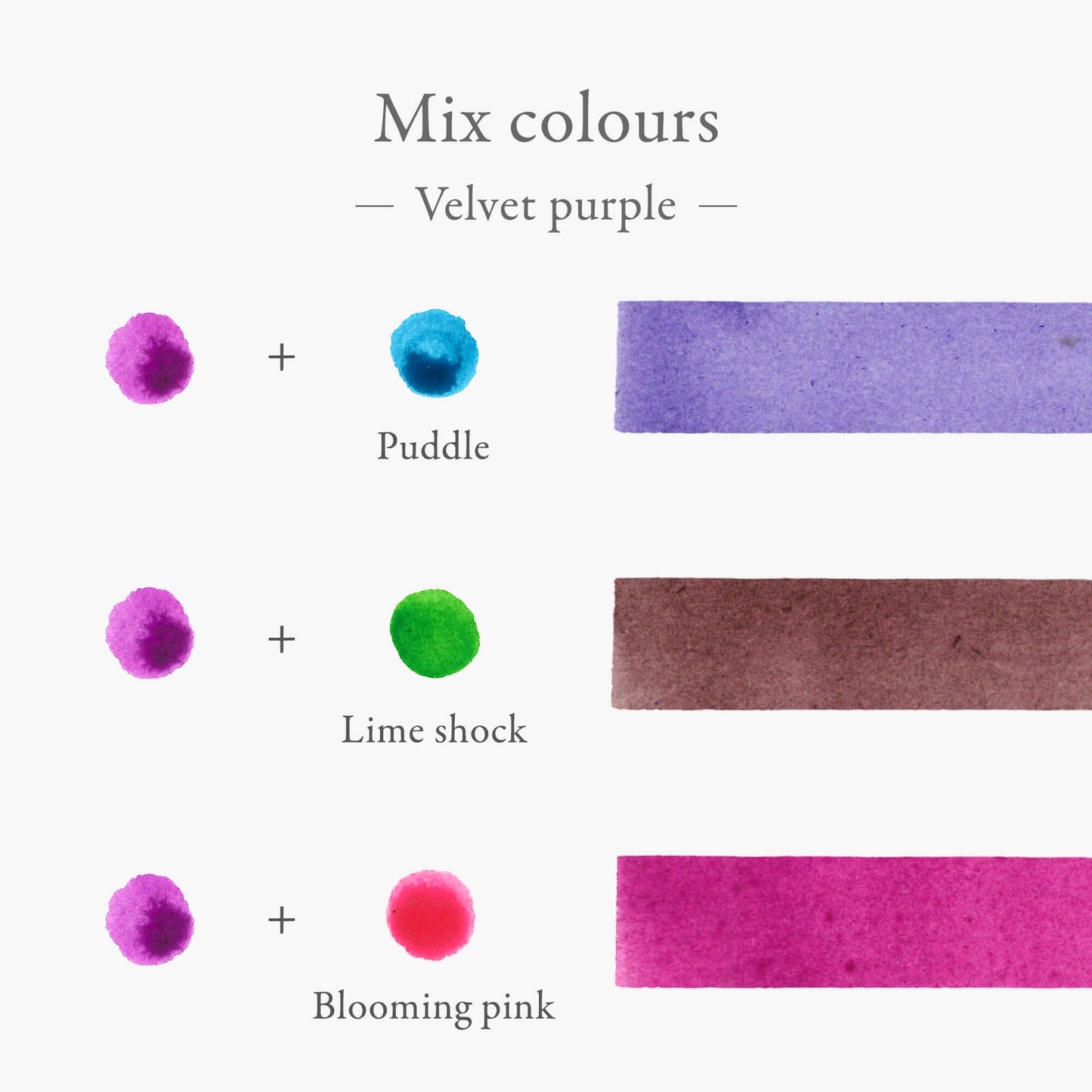 Kakimori Blendable Fountain Pen Ink -Velvet purple