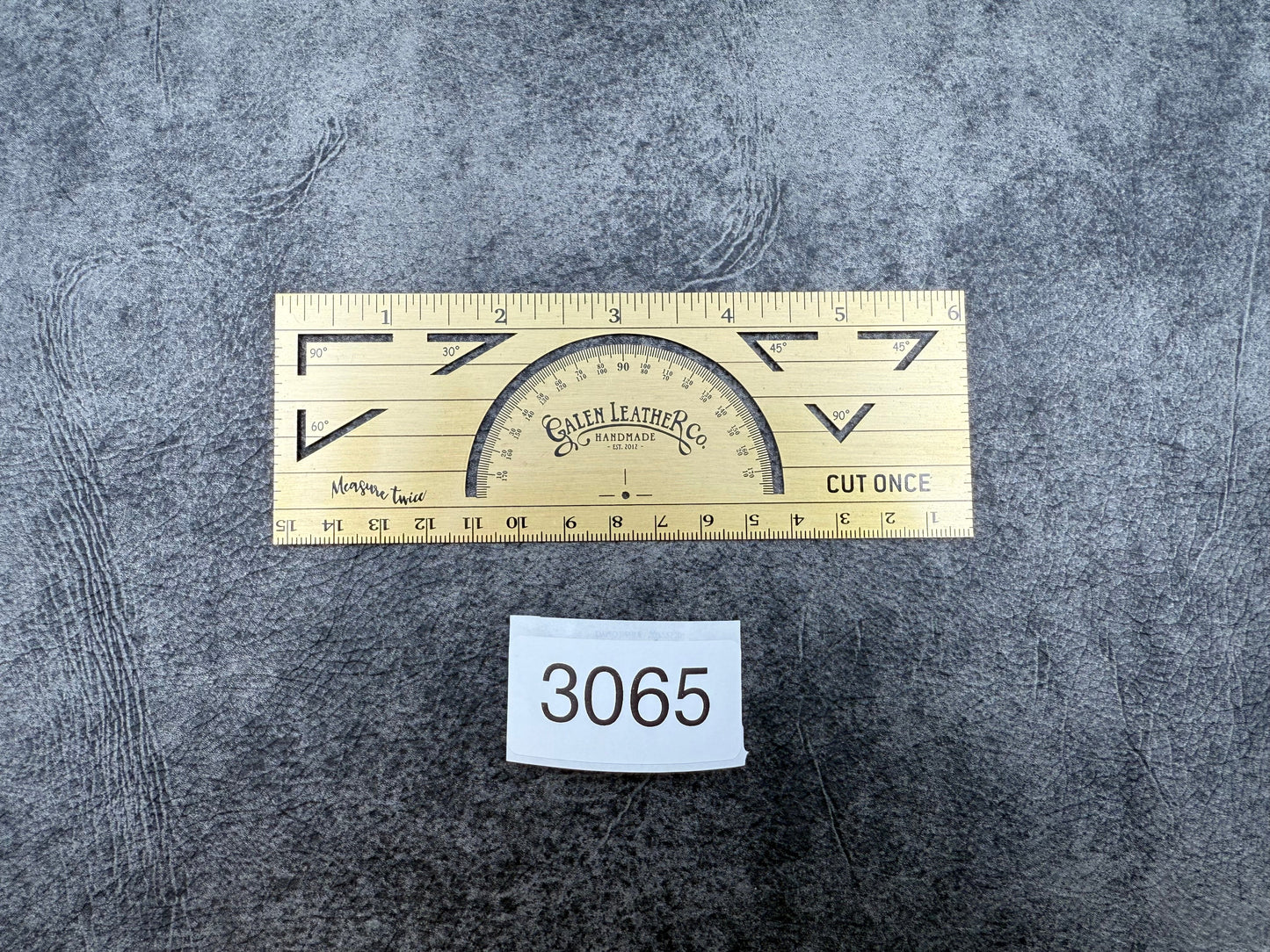SECONDS - The Geometer's Tool – Master Brass Ruler for Angles, Lines & Measurements - 3065