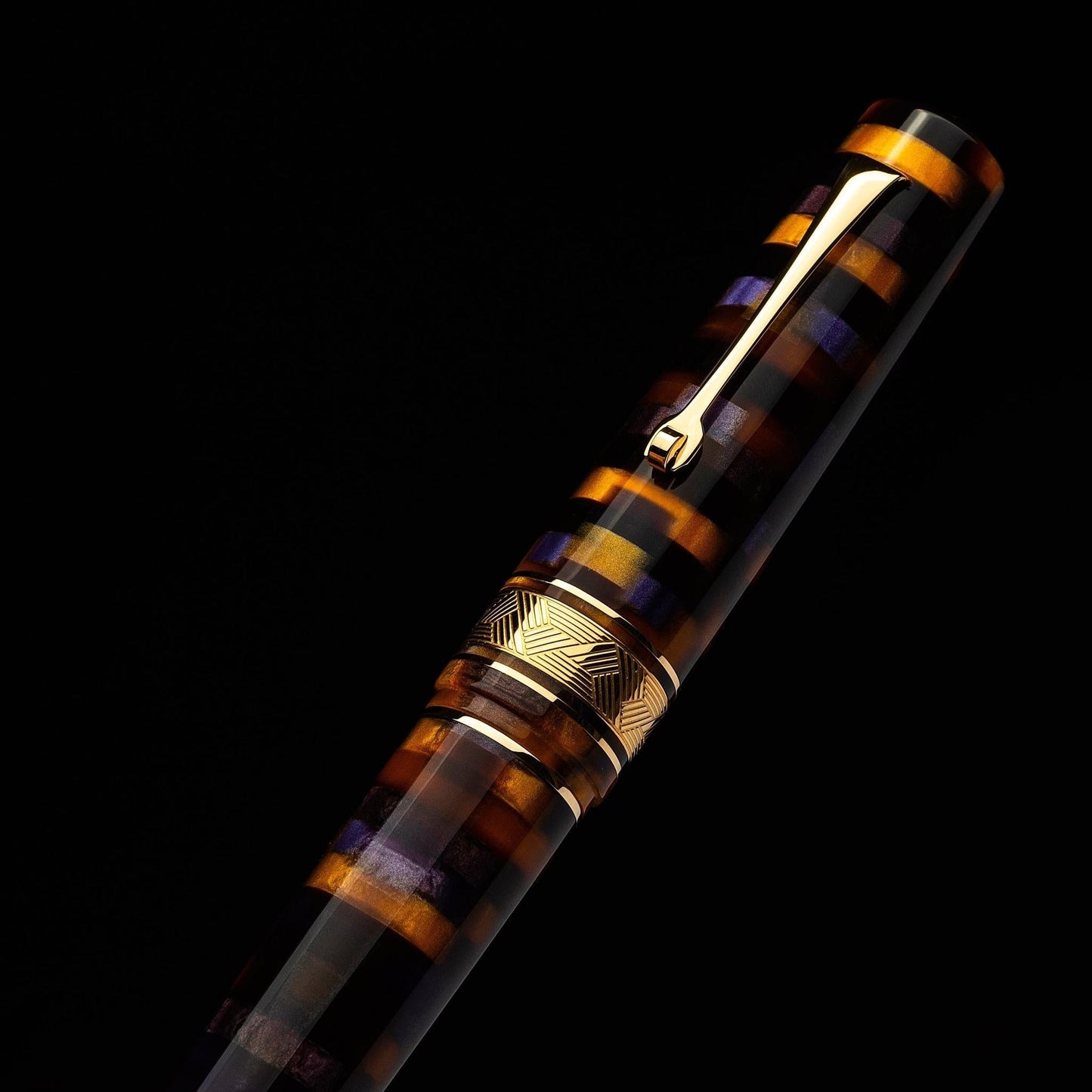 Leonardo Momento Zero Grande Fountain Pen – Mosaico Sea Anemone – GT #6