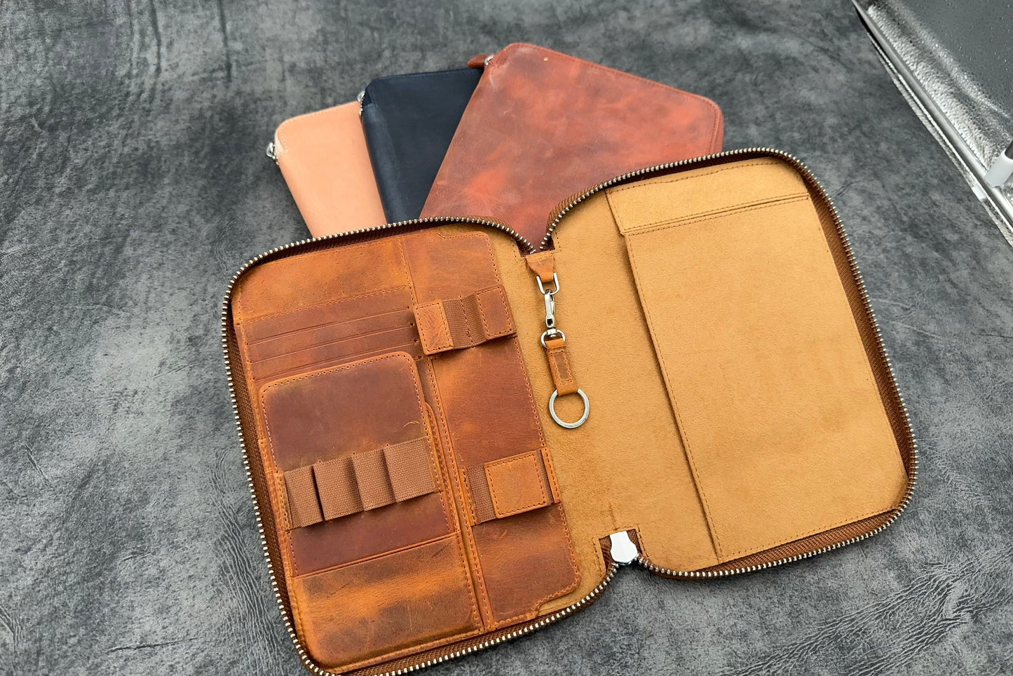 SECONDS Leather Zippered A5 Leuchtturm1917 Notebook Folio - Multiple Colors - 408