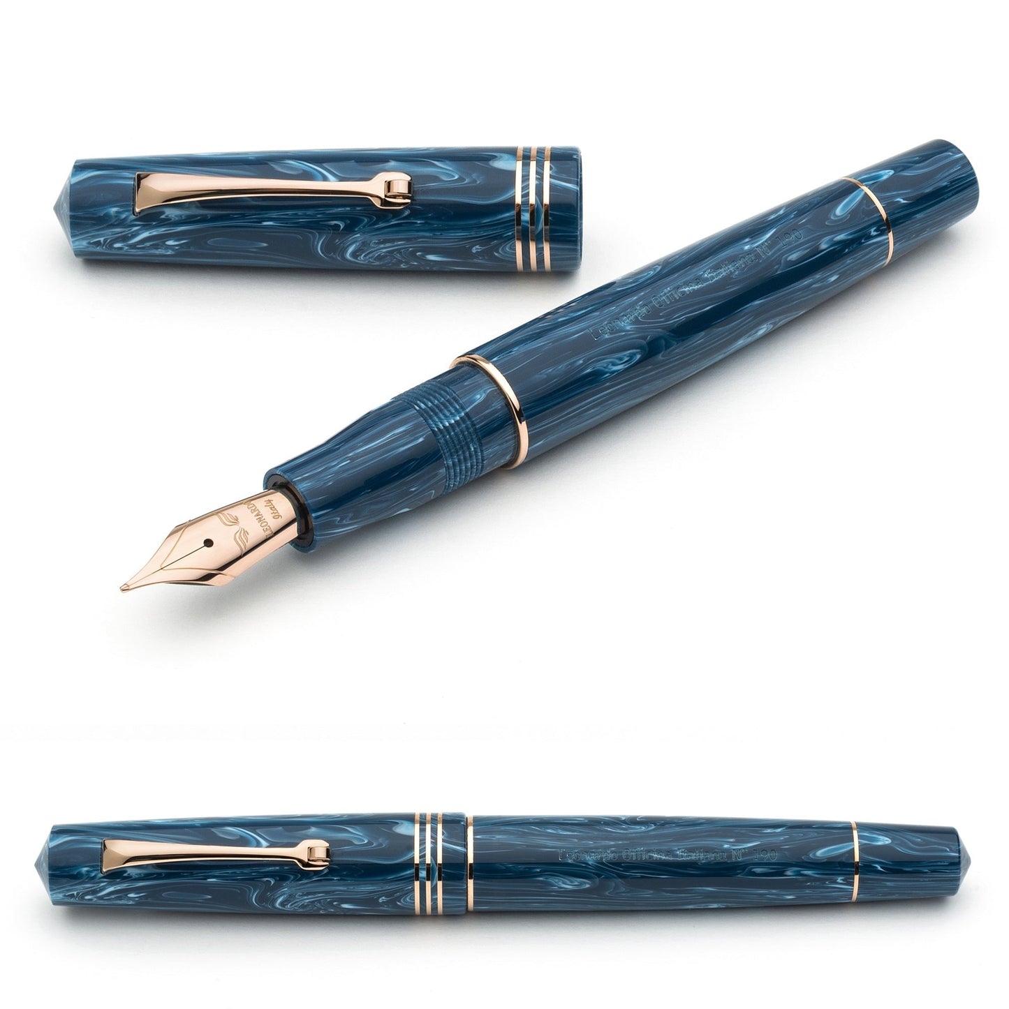 Leonardo Momento Zero Fountain Pen - Blue Positano RGT