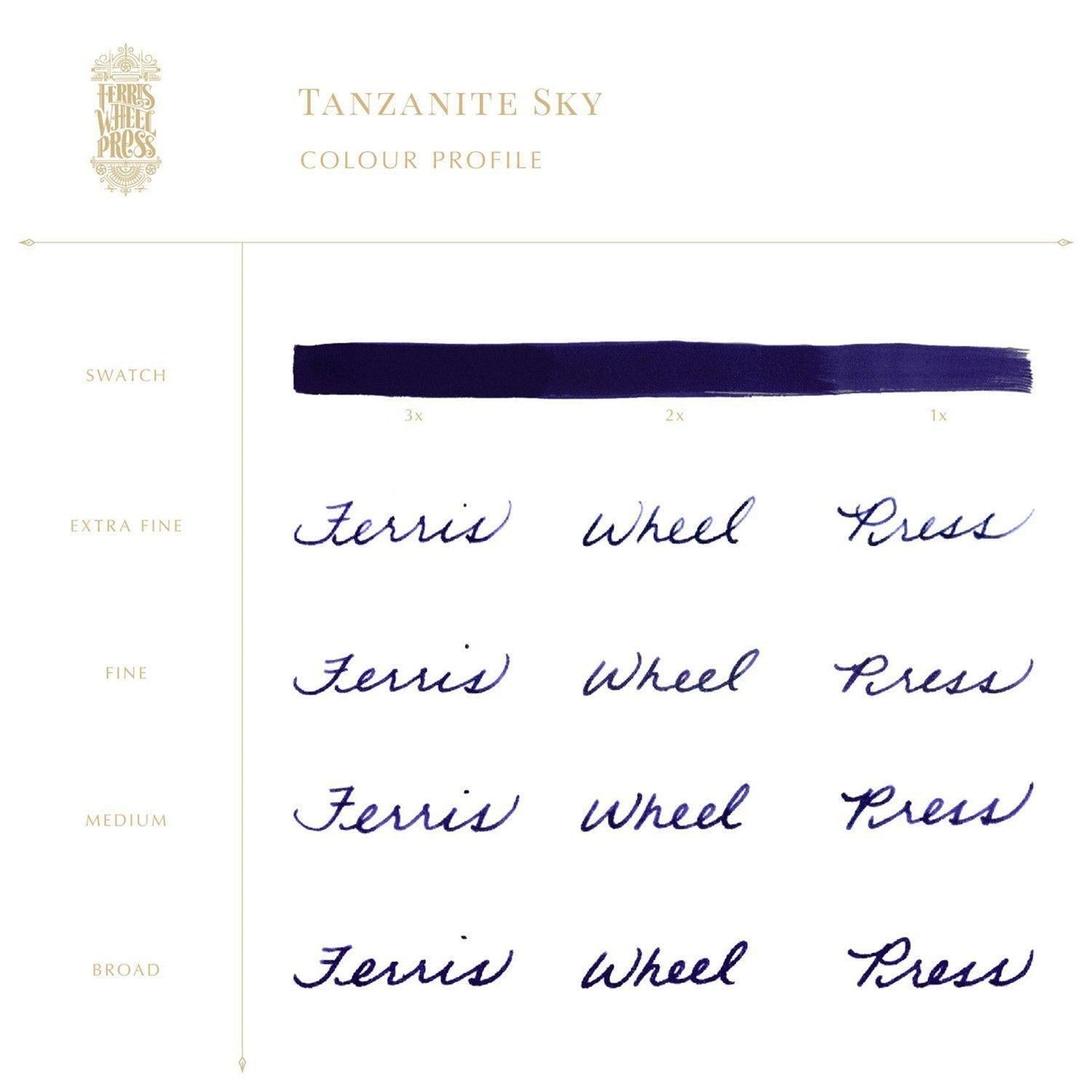 Ferris Wheel Press Tanzanite Sky Ink