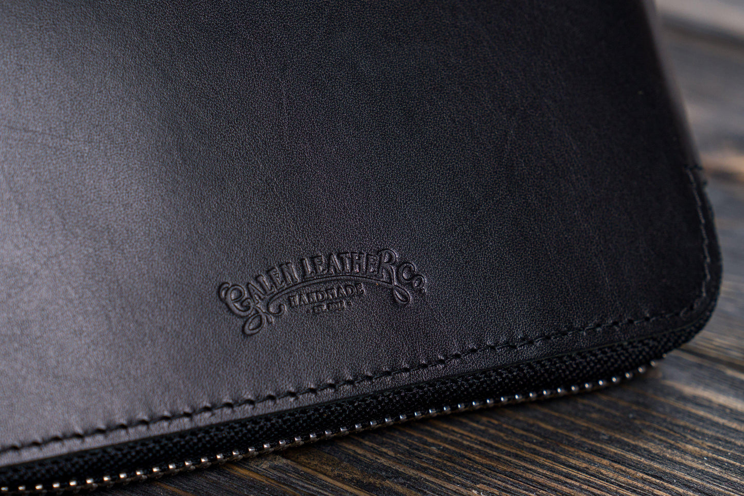 Leather Zippered A5 Leuchtturm1917 Notebook Folio - Black
