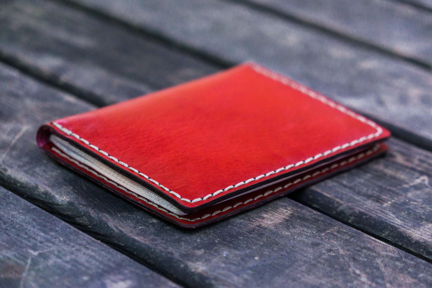 No.06 Leather Passport Holder - Red 2
