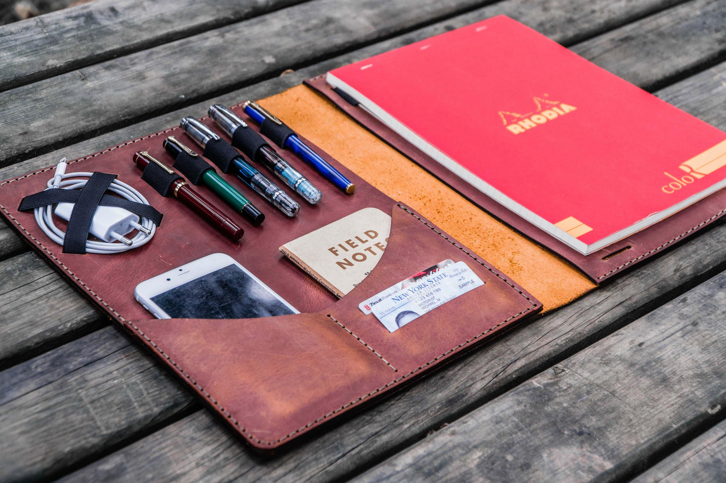 Moleskine Professional Workbook A4 Cover - Leather Compendium - Crazy Horse Tan