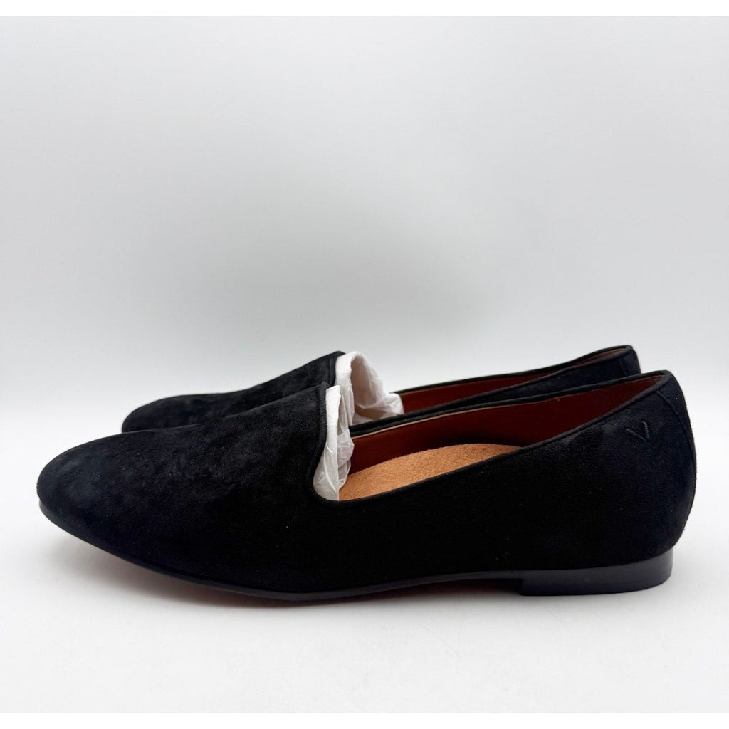 Vionic Women's Willa Flat Loafers Size 11 EU 42 Black Suede Slip On NIB