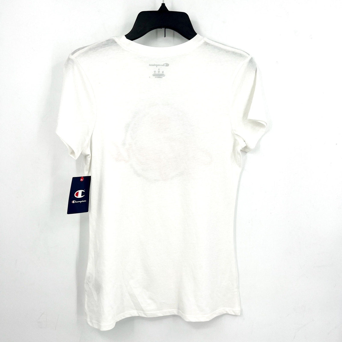 CHAMPION Womens Short Sleeve Tigers Crest Tee Small White Crewneck NWT