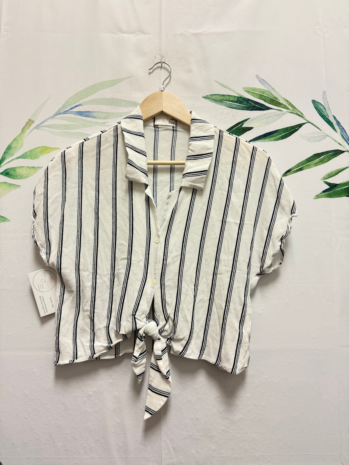 Aritzia Wilfred The Tie Front Blouse (S)