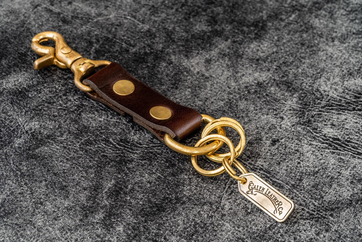 Leather Keychain - Alaska