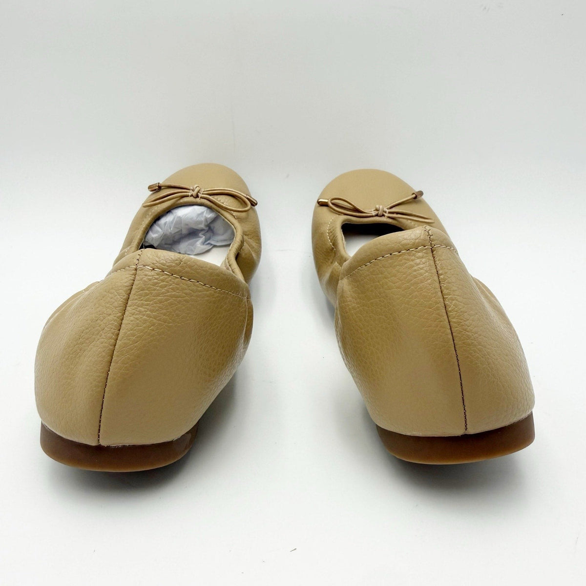 MIA Womens URI Ballet Flats Size 9 M Tan Beige Leather NWOB