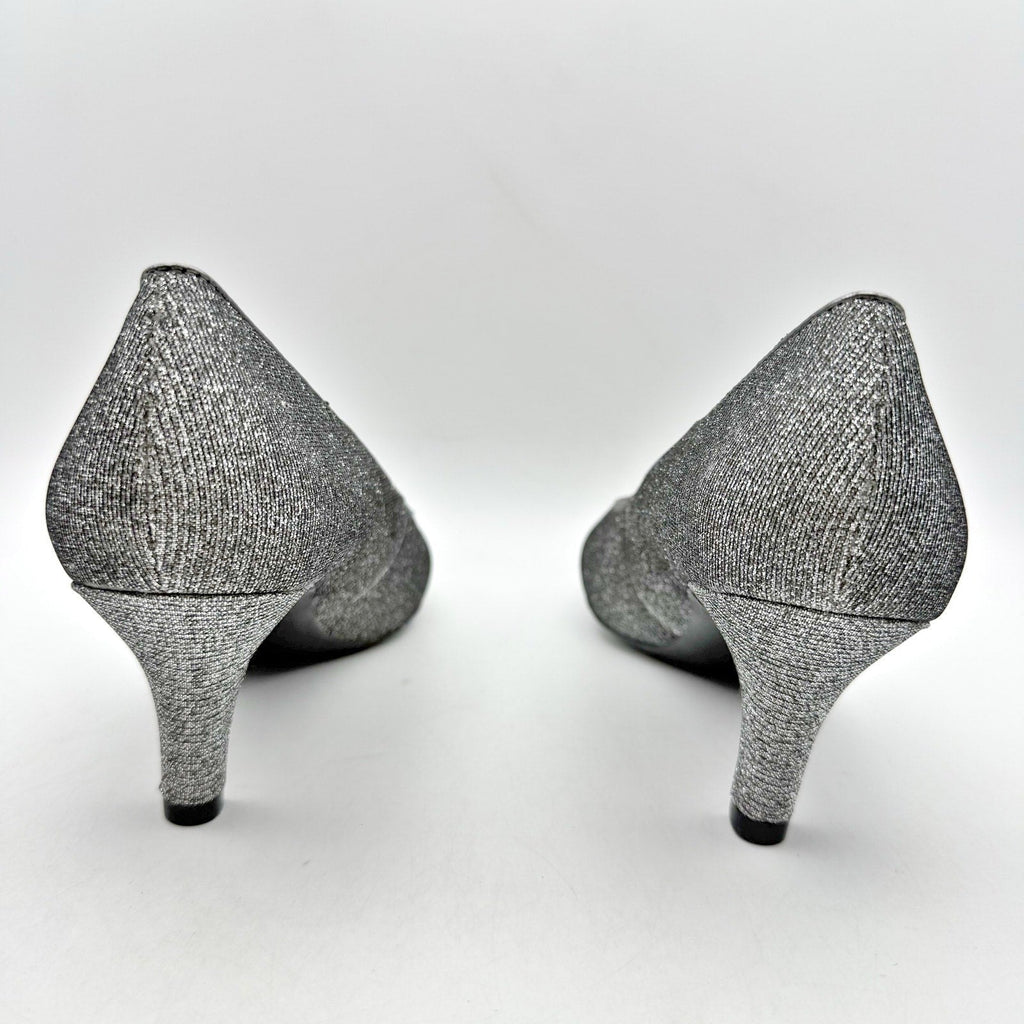 LifeStride Womens Parigi Pumps Size 7.5 Silver Metallic Heels NIB