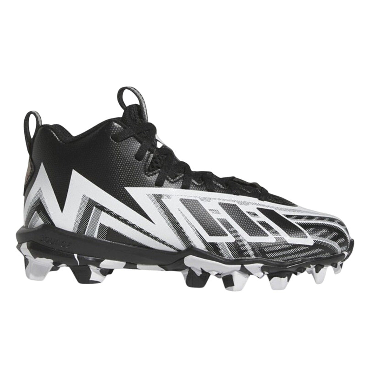 Adidas Kids Freak Spark MD 23 Football Cleats Size 3.5 Youth Black White NWOB