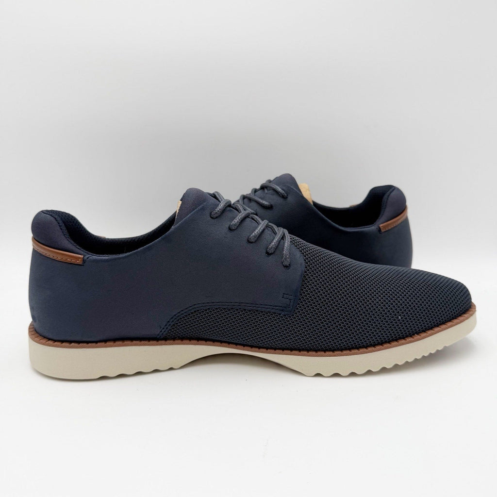 Dr. Scholls Mens Sync Oxford Shoes Size 10 M EU 44 Navy Blue Knit NIB
