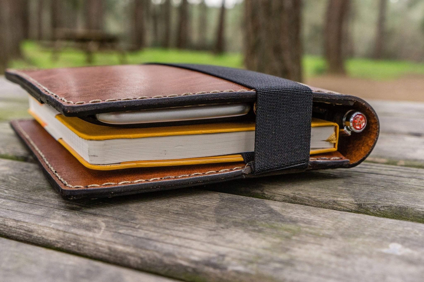 Leather Leuchtturm1917 A5 Notebook Cover - Brown - Bullet Journal Cover
