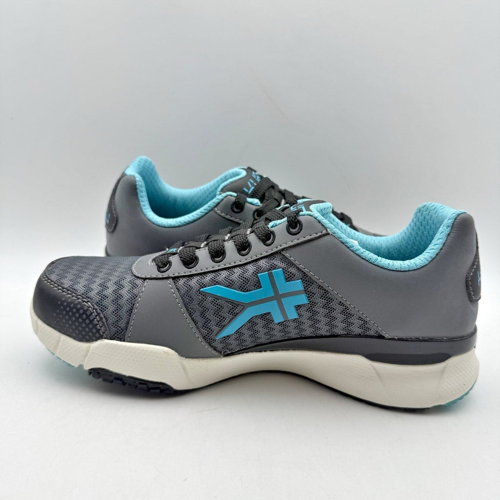 Kuru Womens Quantum Walking Sneakers Size 5 WIDE White Blue Athletic NWOB