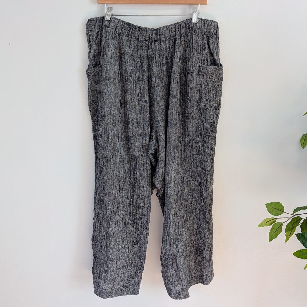 Liv Linen Crinkle Textured Pants - XXL