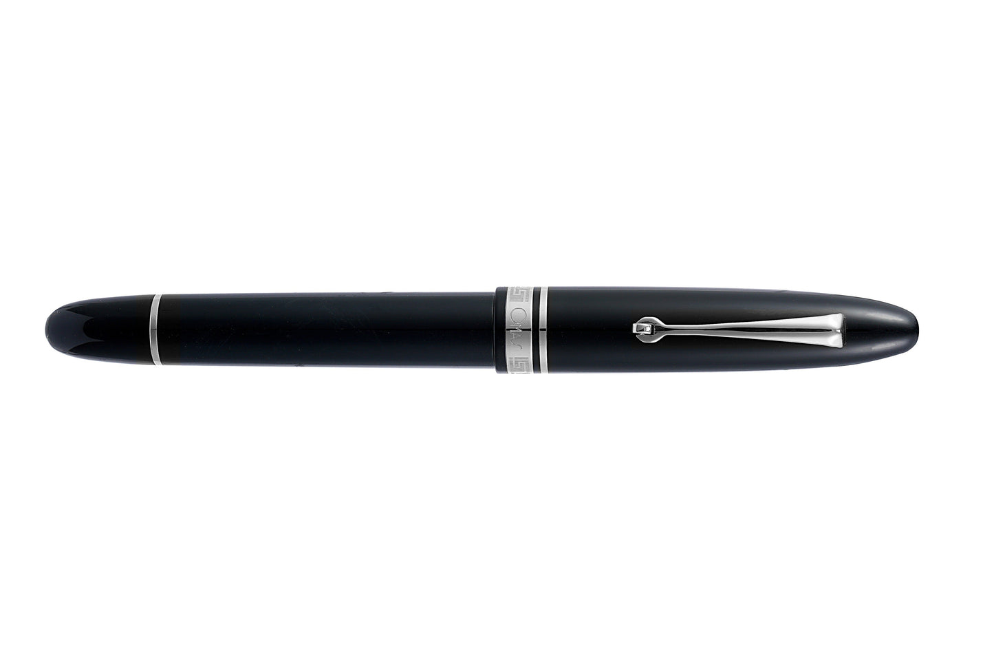 Omas Ogiva Fountain Pen in Nera with Silver Trim