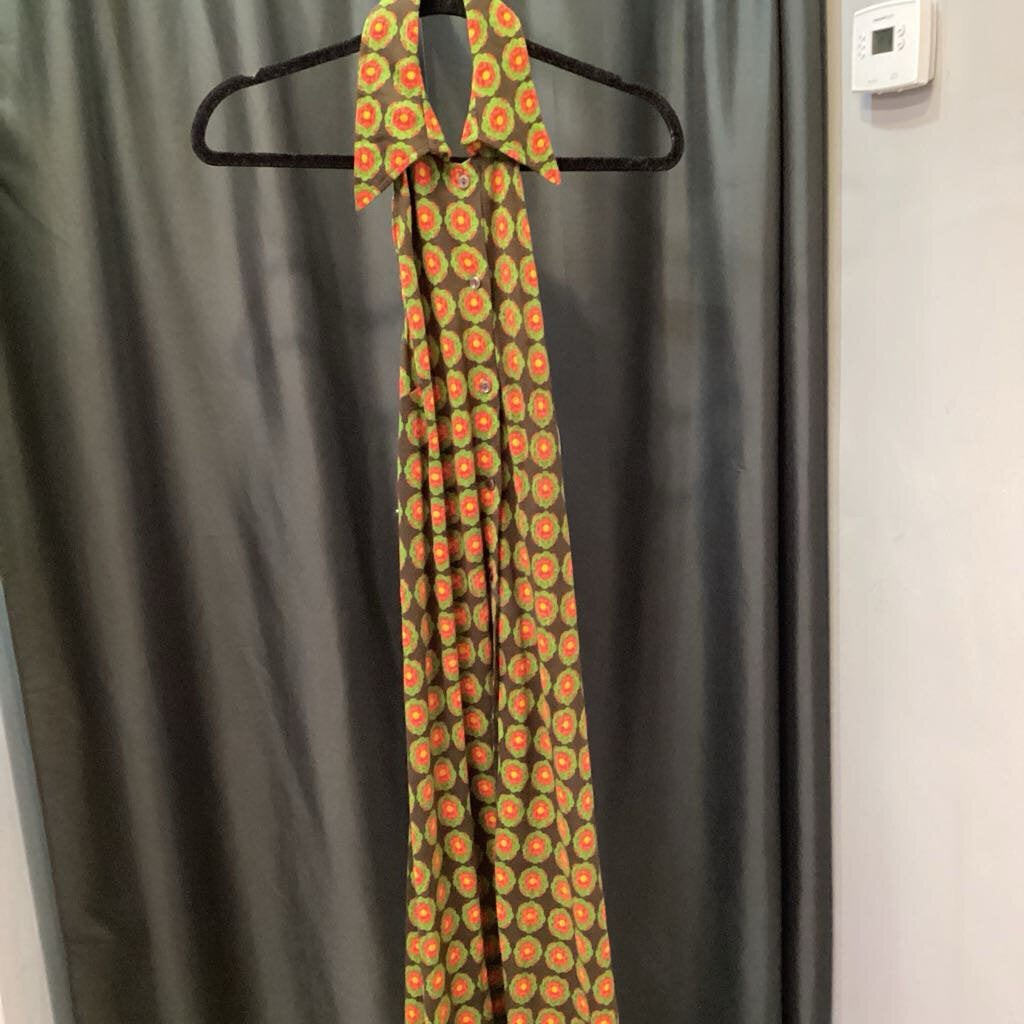 DVF VNTG Print Halter Midi DRESSES 12