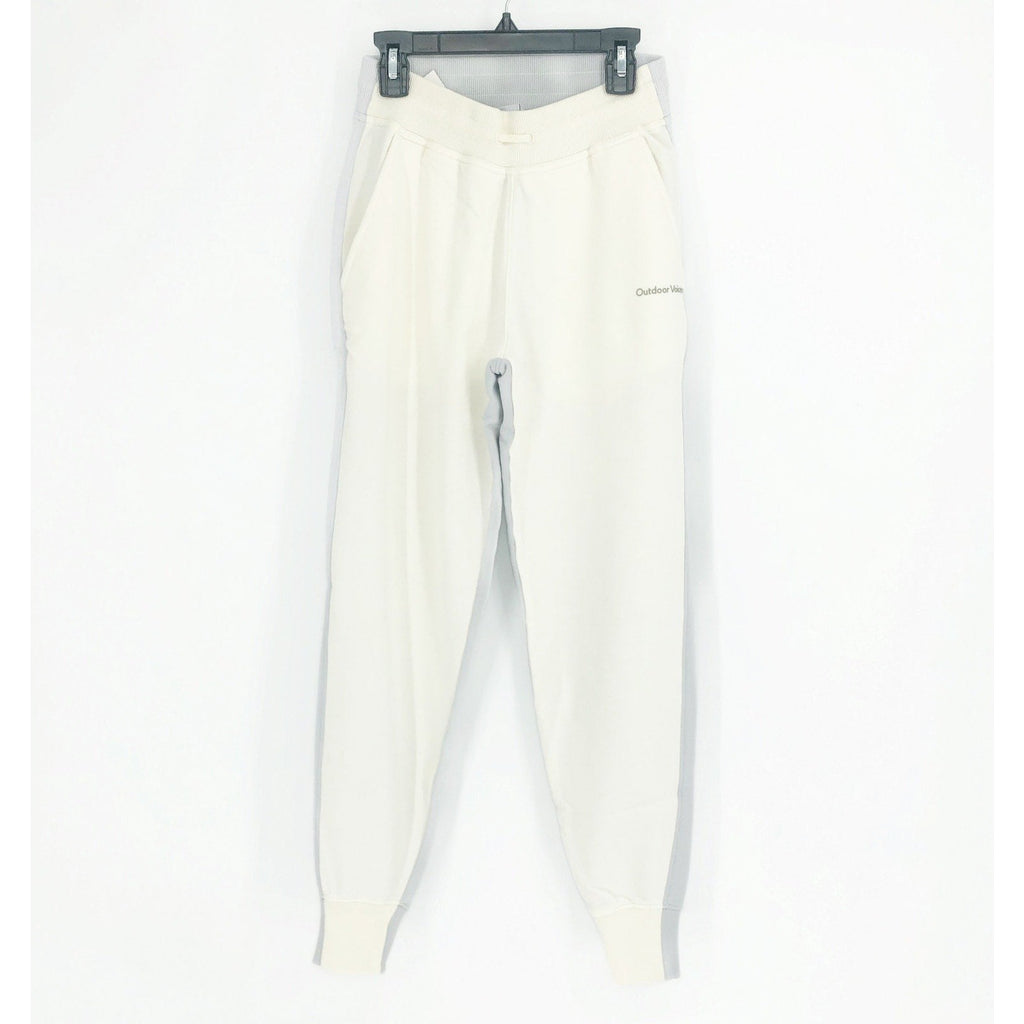 OUTDOOR VOICES Women's Soft Cotton Jogger XS White Grey Dove/Bone Pants NWT
