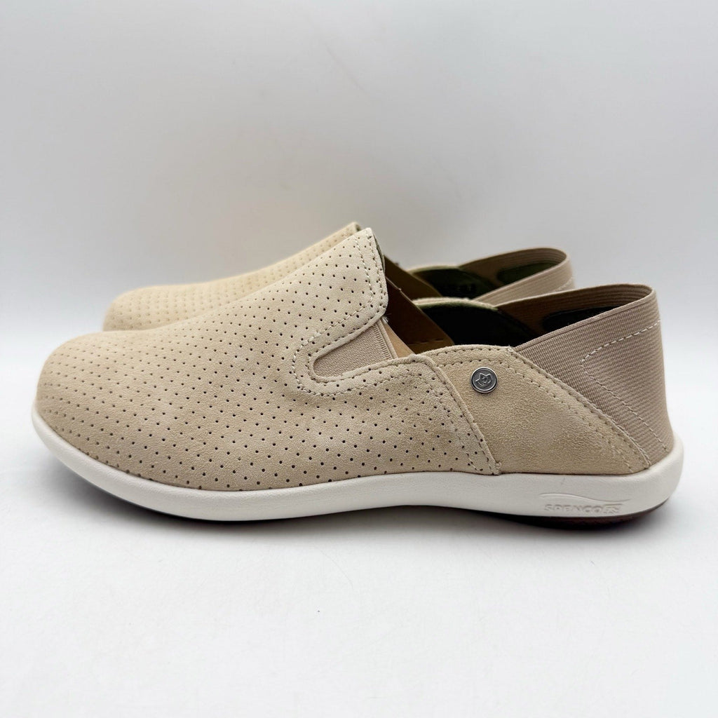 Spenco Waco Womens Siesta Convertible Shoes Size 6 Wide Tan Suede Casual NIB