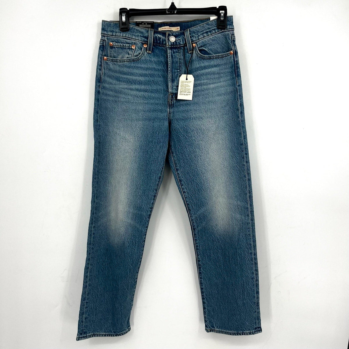 LEVI'S Womens Wedgie Straight Jeans 29x28 US 8 Calling All Blue 34964-0178 NWT