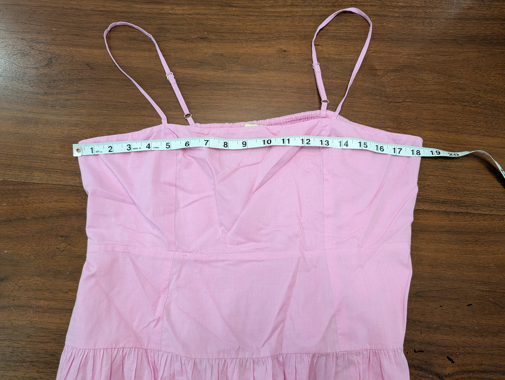 Playa Lucila Cotton Tiered Maxi Dress — L