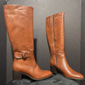 Coach and Four Leather Tall Buckles BOOTS 7