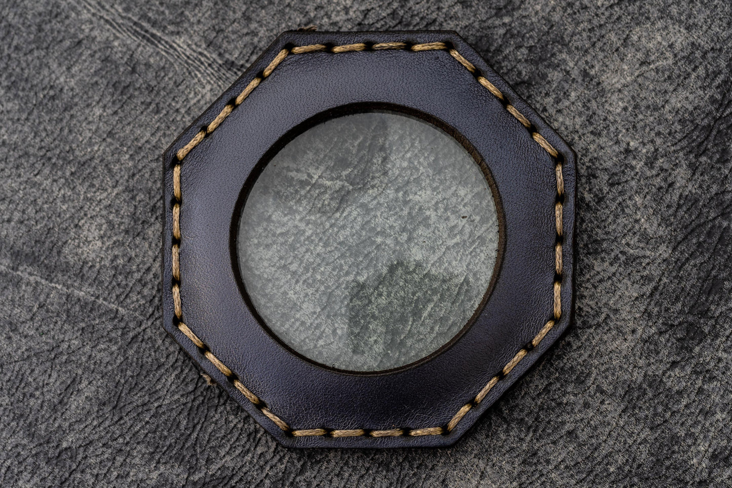 Leather Magnifying Glass Octagon