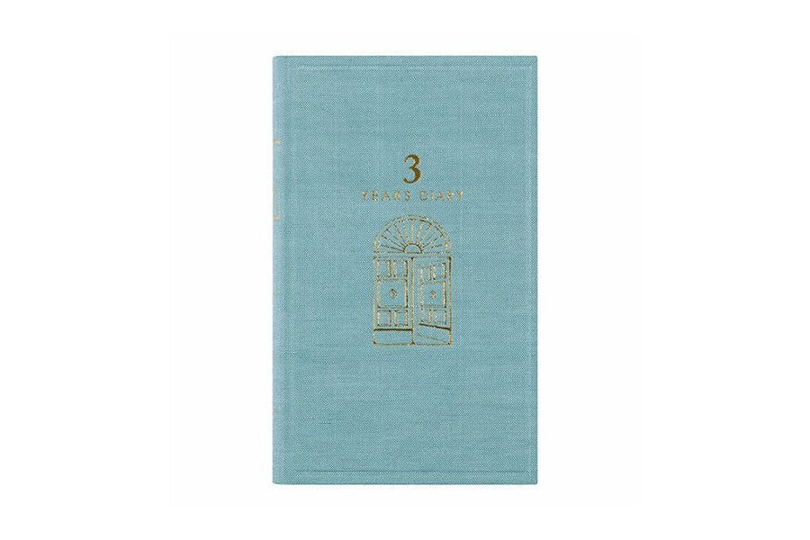 Midori 3 Years Diary - Door Design - Light Blue