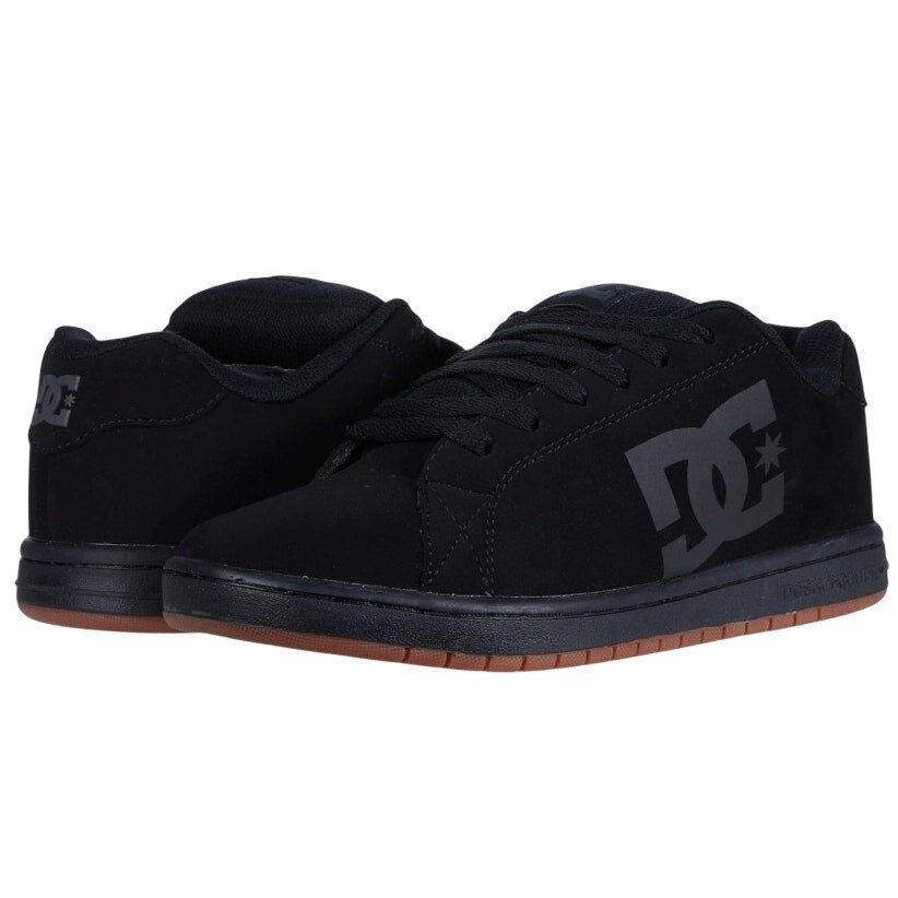 DC Mens Gaveler Low Top Skate Shoes Size 12.5 Black Casual Sneaker NWOB