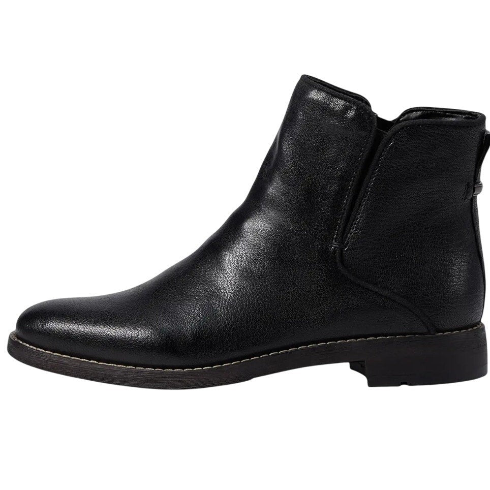 Franco Sarto Womens Marcus Ankle Bootie Size 7 M EU 37 Black Leather Boots NIB