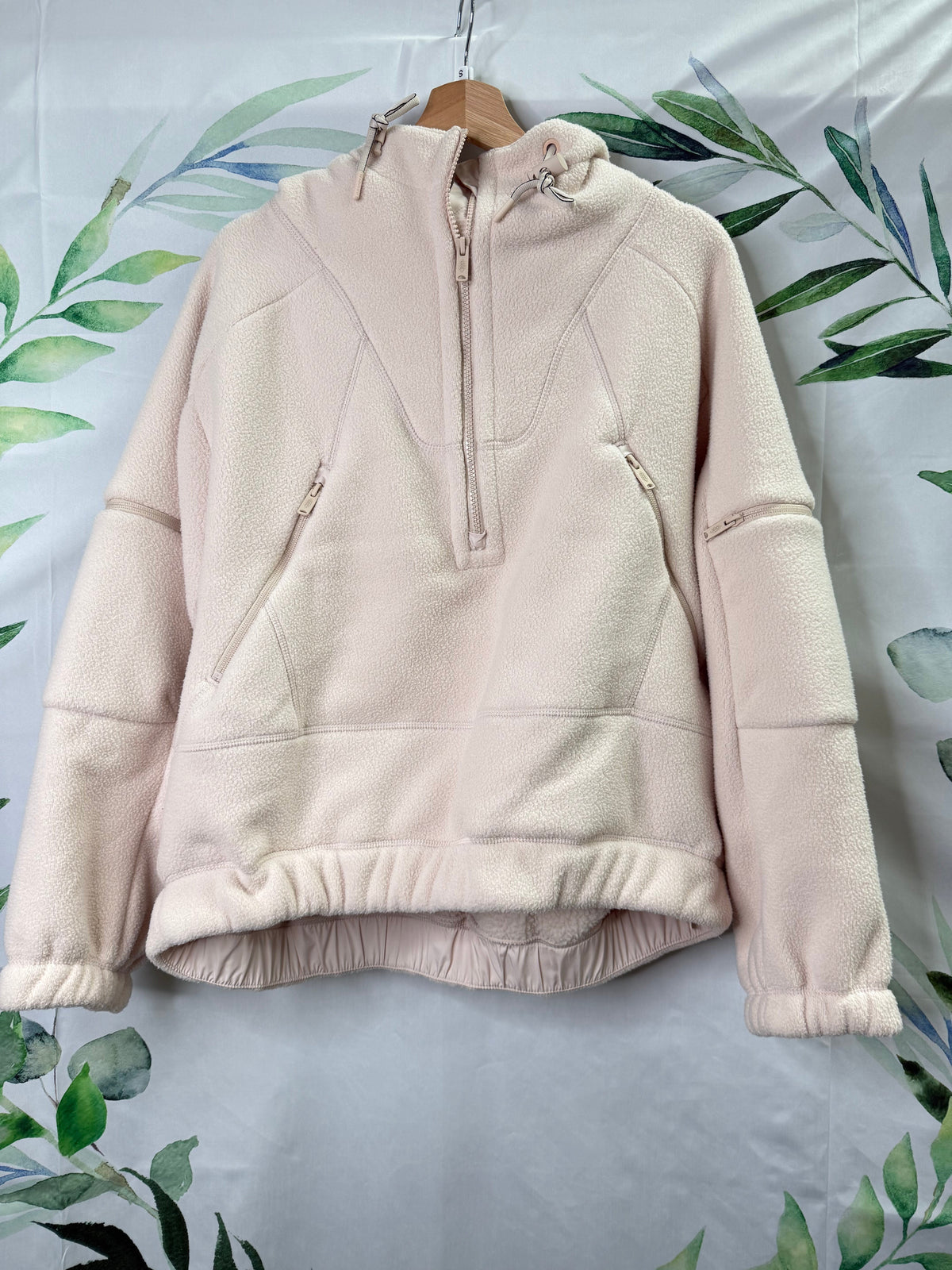 Free People Oversized Wild & Free Fleece Half Zip