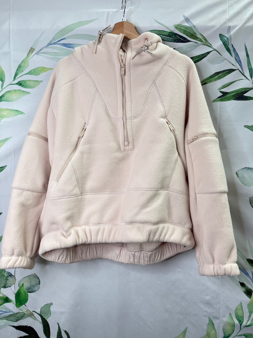 Free People Oversized Wild & Free Fleece Half Zip