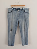 Anthropologie Pilcro Distressed Light Wash Jeans - 20W