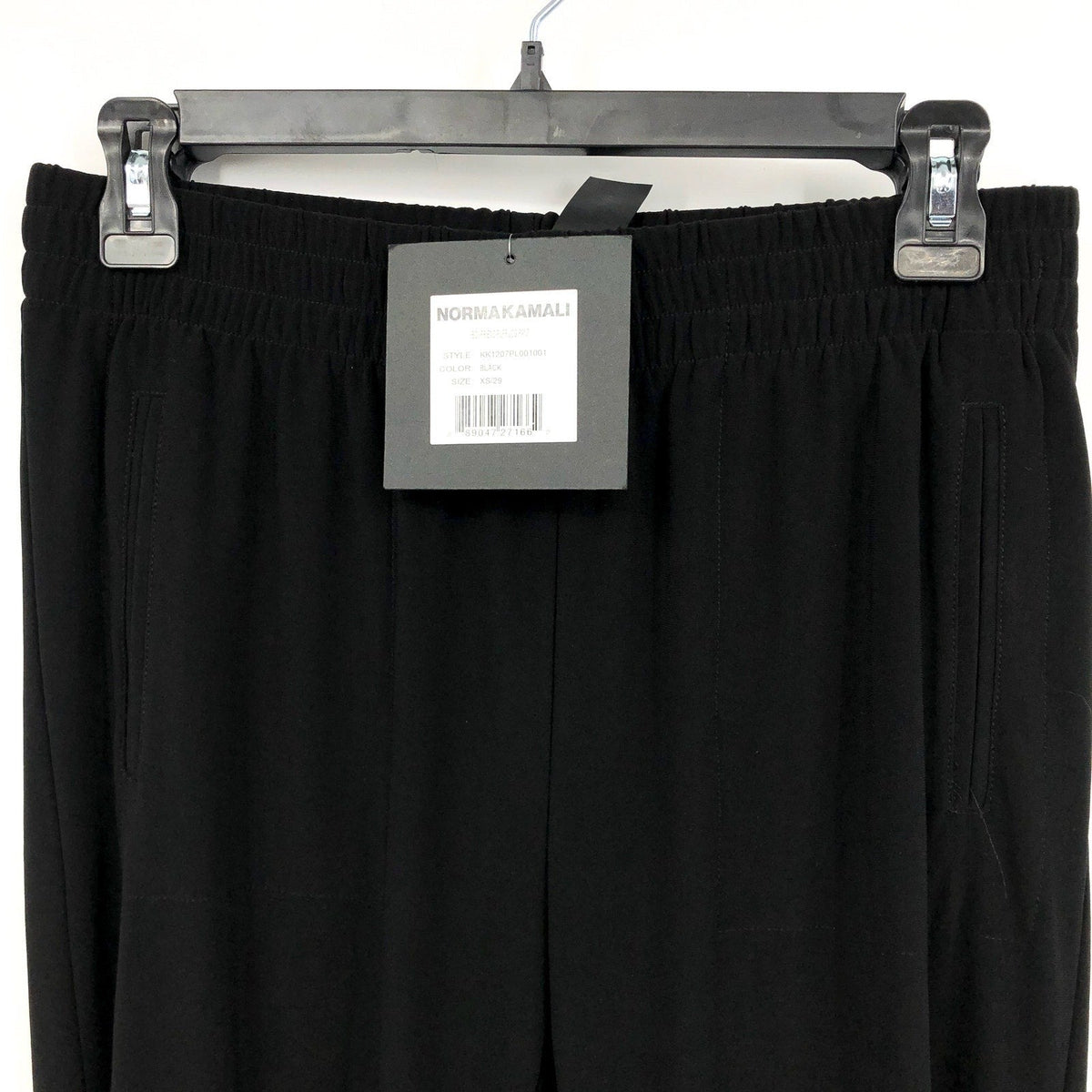 NORMA KAMALI Women's Boyfriend Puff Jogger Pants XS Black Elastic Waistband NWT