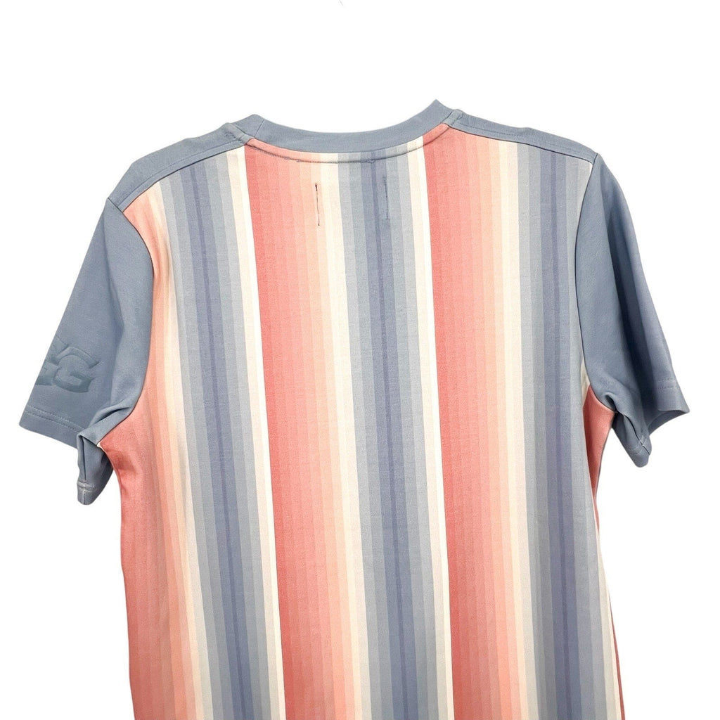 UGG UNISEX Pride Logo Equality Tee XS Blue Multi Stripe Short Sleeve NWT