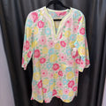 Lilly Pulitzer Floral LS Cotton Tunic COVER UPS L