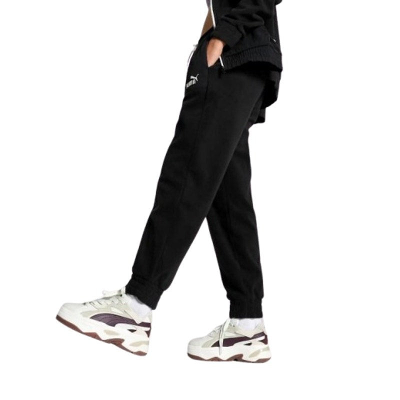 PUMA Women's ESS Elevated Winterized Pants Medium Black Drawstring Joggers NWT