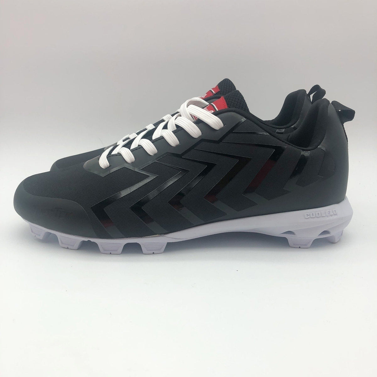 Rawling Mens Savage Low Lace Up Baseball Cleats Size 7 Black White NWOB