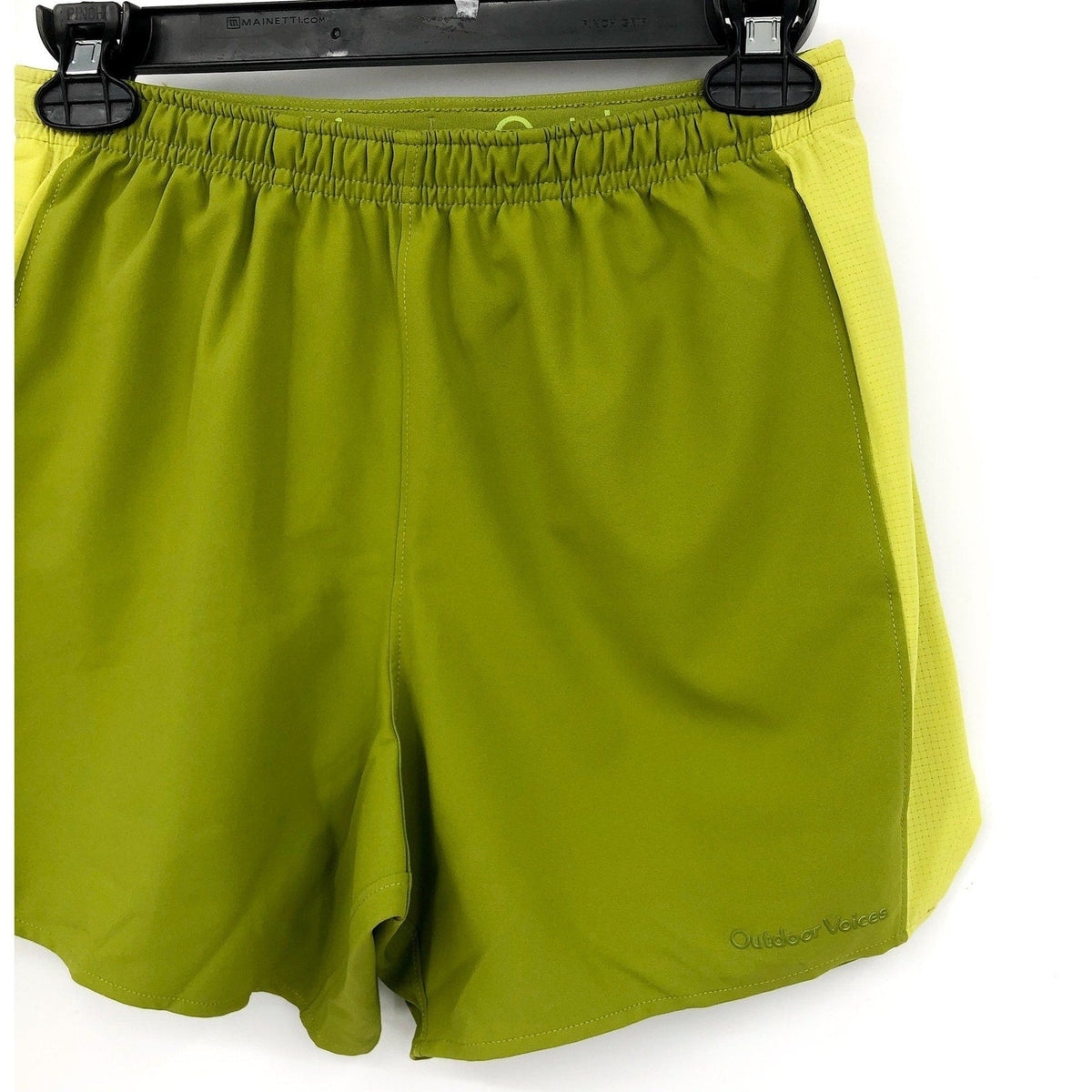 OUTDOOR VOICES Men's Linerless High Stride 7" Shorts XS Mossy Green Apple