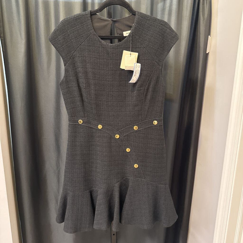 Sandro NWT Cap Gold Buttons DRESSES 40