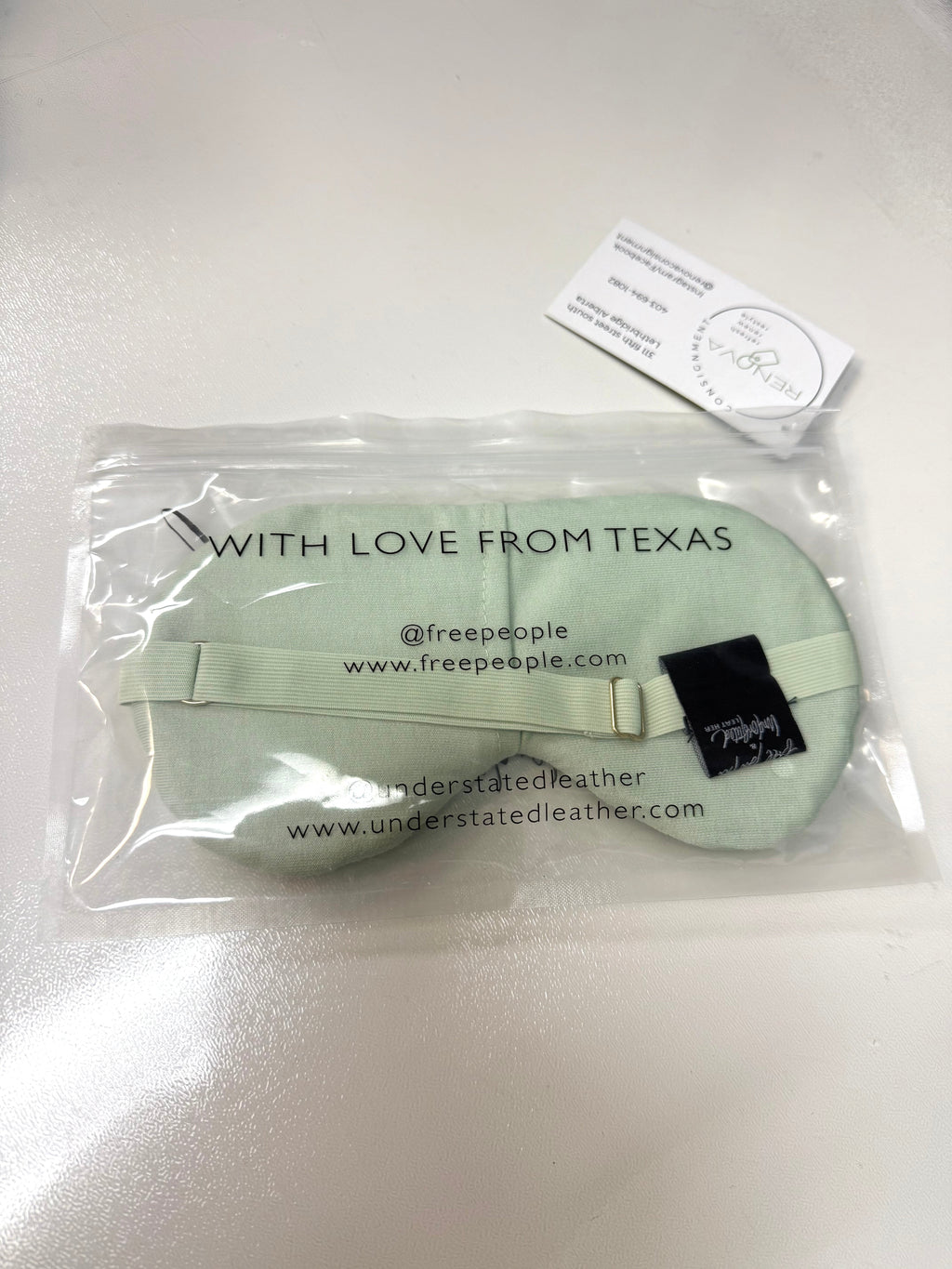 Free People X Understated Leather Eye Mask