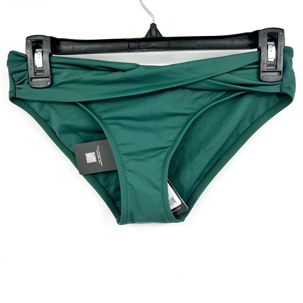 SEAFOLLY Women's Twist Band Hipster Bikini Bottom Size 6 Evergreen NWT