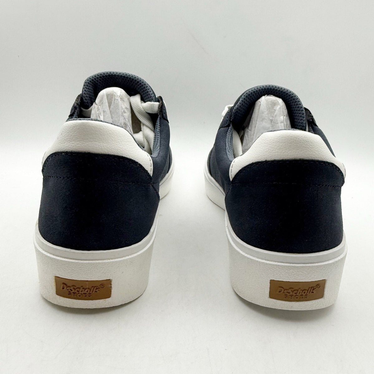 Dr. Scholls Womens Madison Low Top Sneakers Size 9.5 Navy Blue Vegan Leather NIB