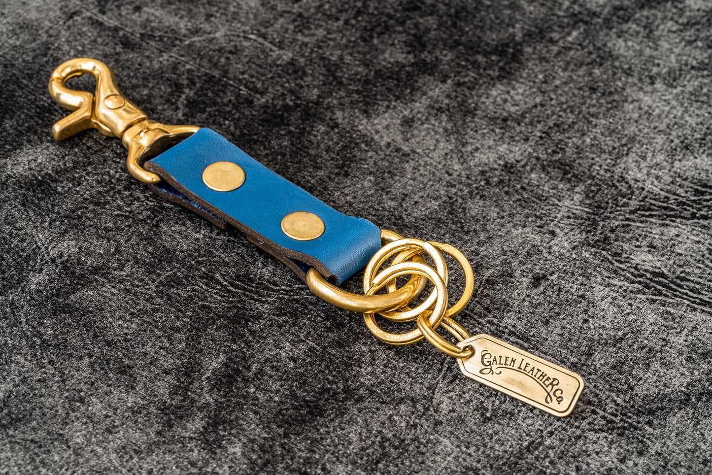 Leather Keychain - Alaska