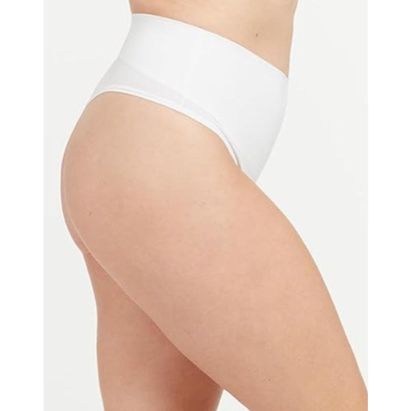 SPANX Women's Cotton Control Thong Medium White Tummy Shaping 40052R NWT