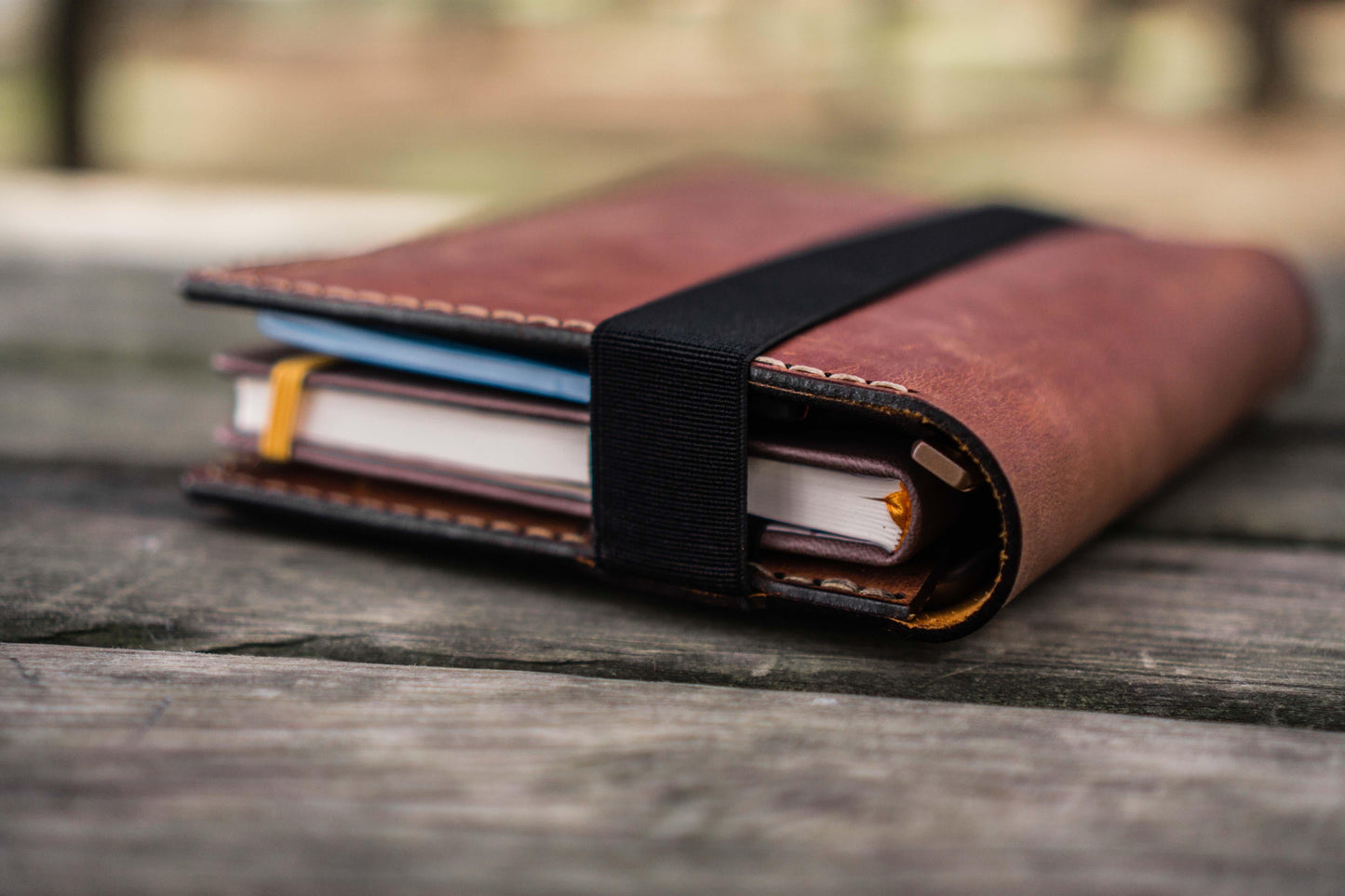 Leather Rhodia A5 Notebook & iPad Mini Cover - Crazy Horse Tan