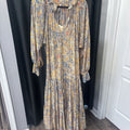 Free People Maxi Floral LS DRESSES XS