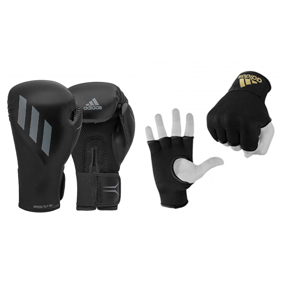 adidas Speed Tilt 150 with Inner Boxing Gloves - Bundle Deal