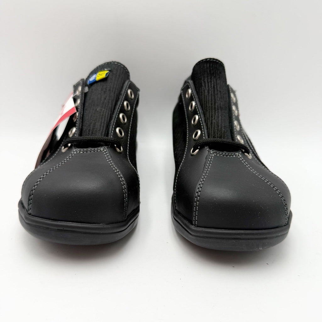 Mellow Walk Womens Daisy 420092 Work Shoes Size 5.5 Black Steel Toe SR NIB